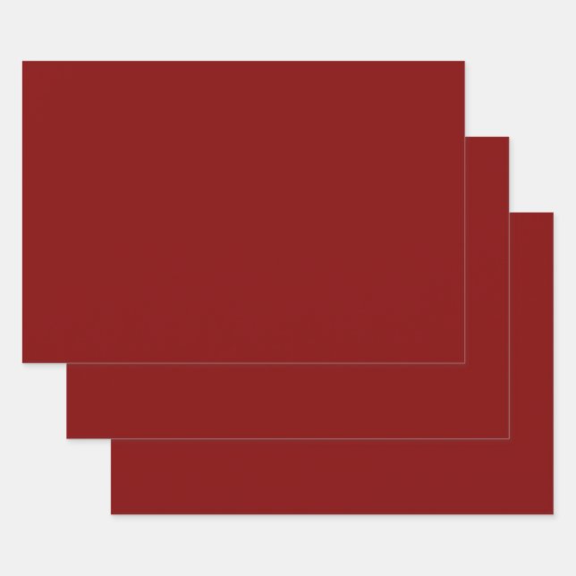 Maroon Wrapping Paper Sheets (Set)