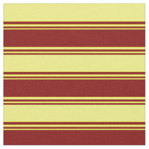 Maroon & Yellow Colored Lines Fabric