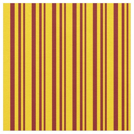 Maroon & Yellow Lines Fabric