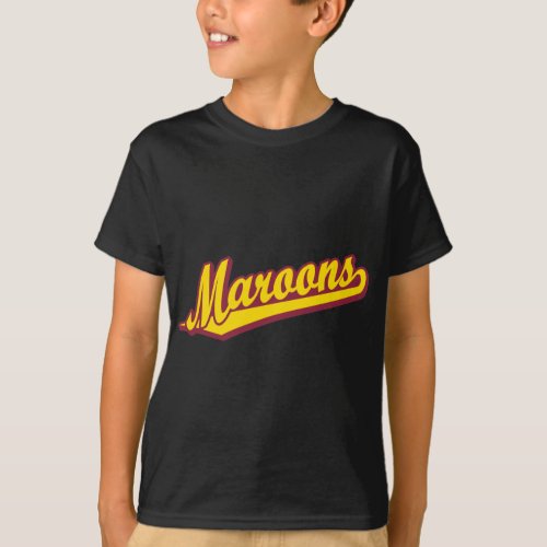 Maroons in Gold and Maroon T_Shirt