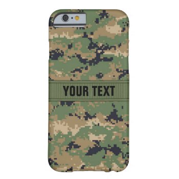 Marpat Digital Woodland Camo #2 Personalized Barely There Iphone 6 Case by sc0001 at Zazzle