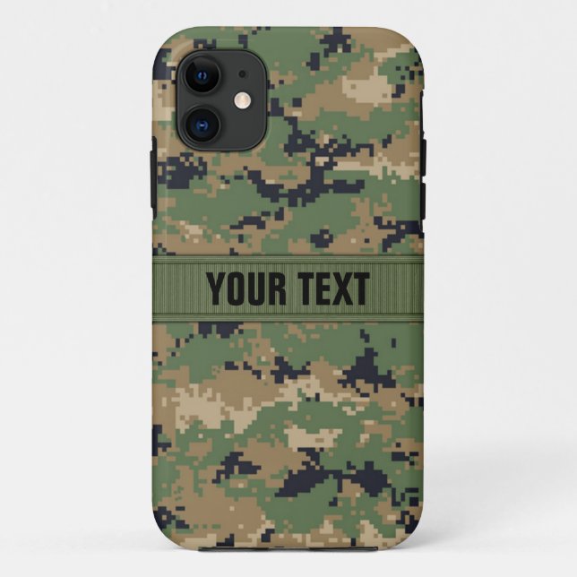 MarPat Digital Woodland Camo #2 Personalized Case-Mate iPhone Case (Back)