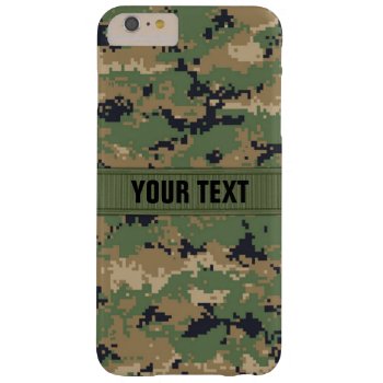 Marpat Digital Woodland Camo #2 Personalized Barely There Iphone 6 Plus Case by sc0001 at Zazzle