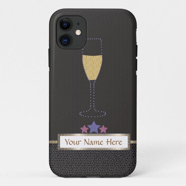 Marquee and champagne black  "Barely There" Case-Mate iPhone Case (Back)