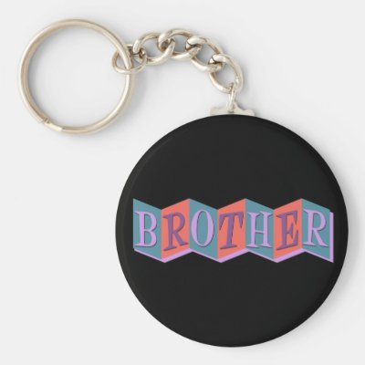 Marquee Brother Keychain