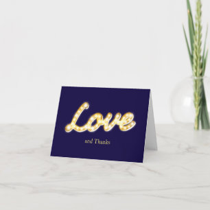 Marquee Lights Thank You Card