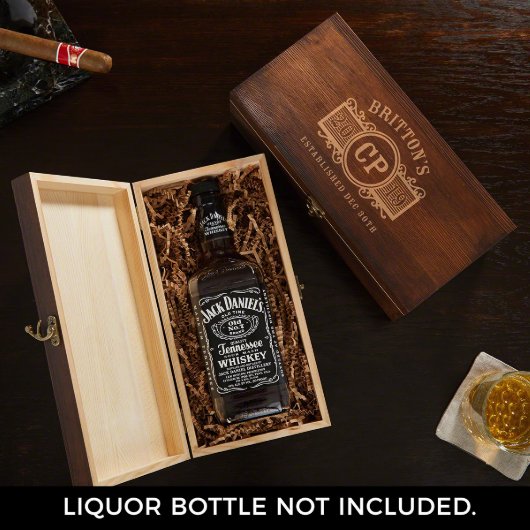 Marquee Liquor & Whiskey Bottle Gift Box (Front)