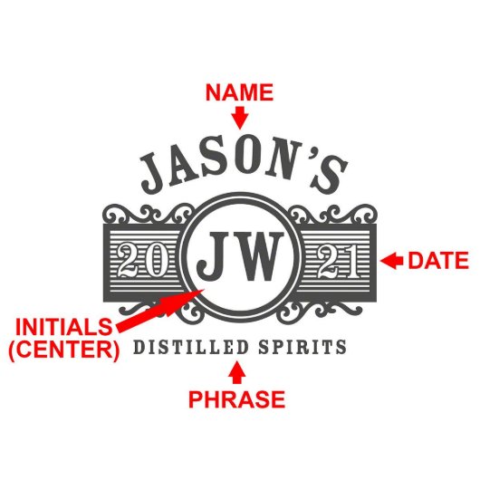 Marquee Monogram Sculpted Glass Set And Decanter (Design)