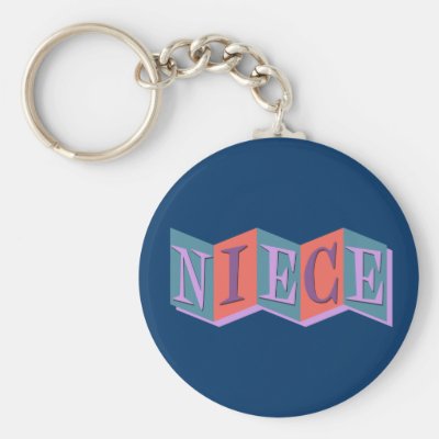 Marquee Niece Keychain