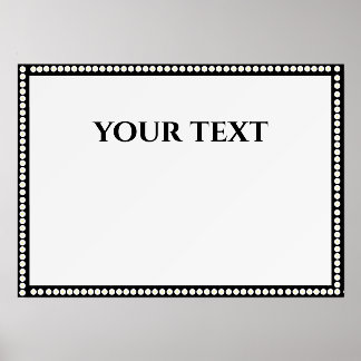 Marquee Print with Wood Block