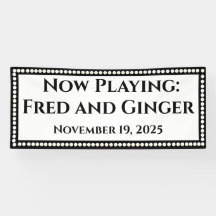 Marquee Wedding Banner