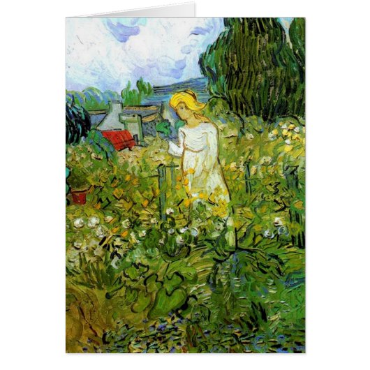 Marquerite Gachet in the Garden, Vincent van Gogh. Cards (Front)