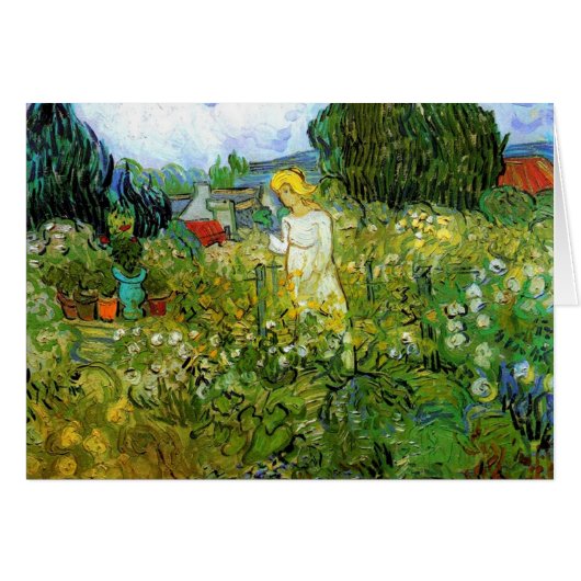 Marquerite Gachet in the Garden, Vincent van Gogh. Cards (Front Horizontal)