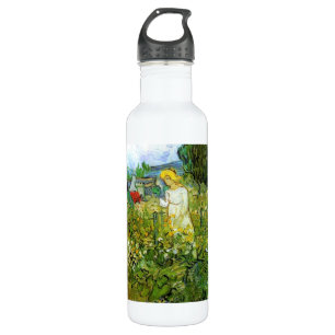 Marquerite Gachet in the Garden, Vincent van Gogh. Stainless Steel Water Bottle