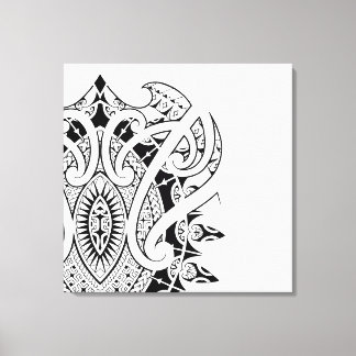 Marquesan Polynesian and Maori style art Canvas Print
