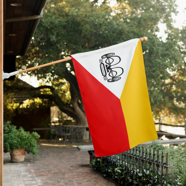 Marquesas Islands House Flag (In SItu)