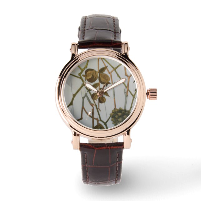 Marquetry inlay watch (Front)