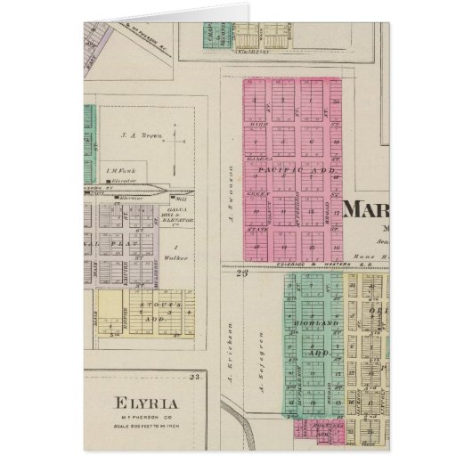 Marquette, Conway, Galva, Elyria, Ames, Kansas (Front)