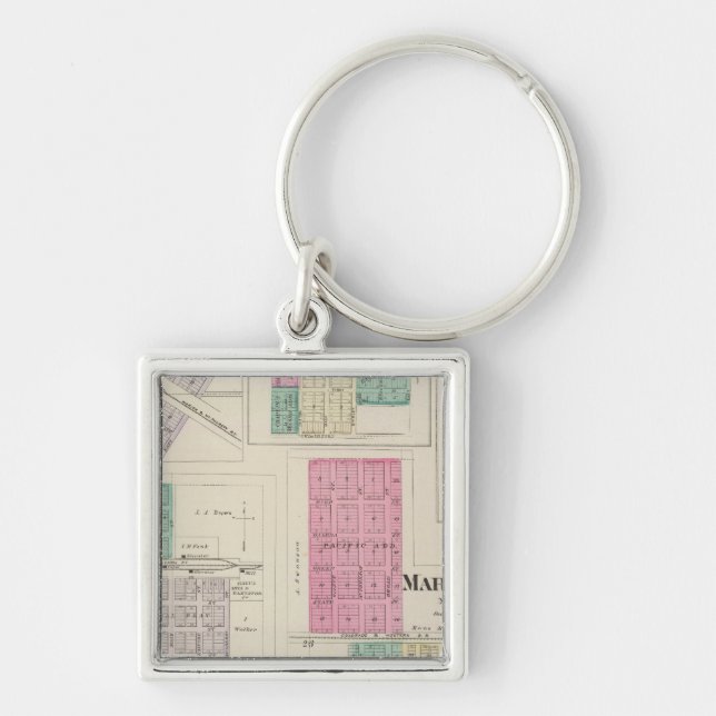 Marquette, Conway, Galva, Elyria, Ames, Kansas Keychain (Front)