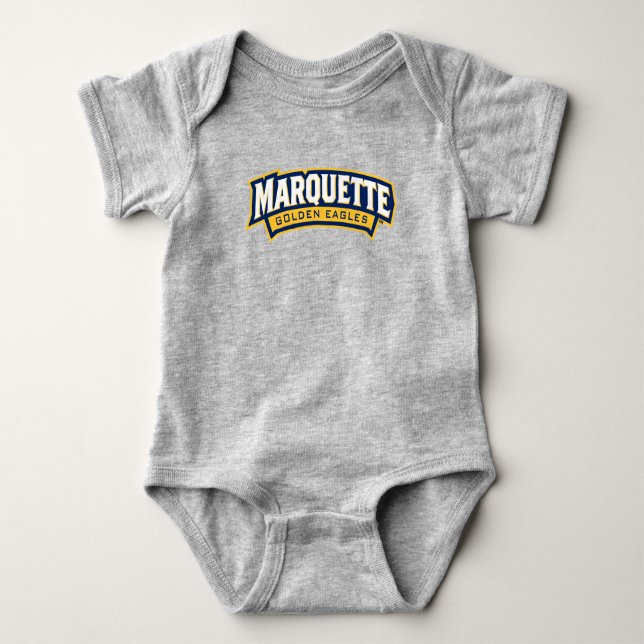 Marquette Golden Eagles Logo Baby Bodysuit (Front)