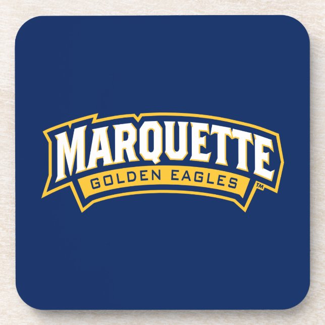Marquette Golden Eagles Logo Beverage Coaster (Front)