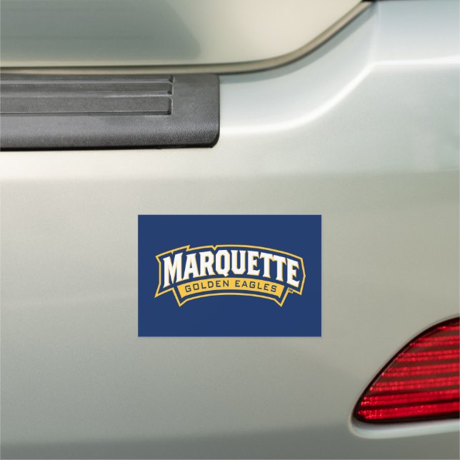 Marquette Golden Eagles Logo Car Magnet (In Situ)