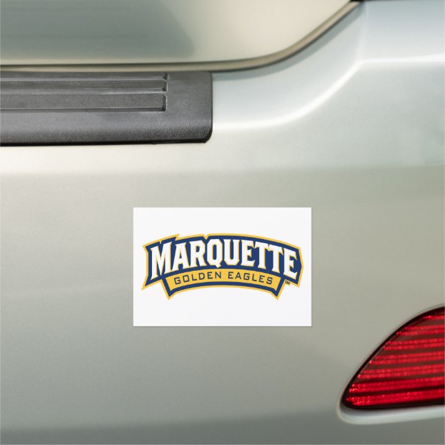 Marquette Golden Eagles Logo Car Magnet (In Situ)