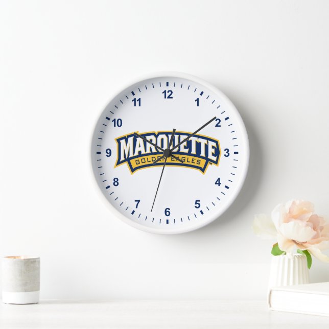 Marquette Golden Eagles Logo Clock (Home)