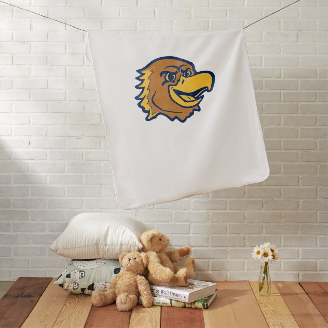 Marquette Golden Eagles Logo Design Baby Blanket (In Situ)