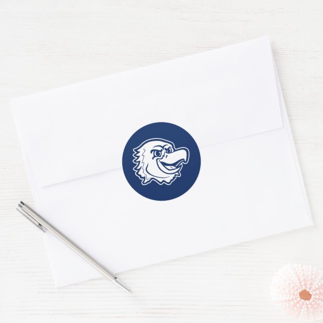 Marquette Golden Eagles Logo Design Classic Round Sticker (Envelope)