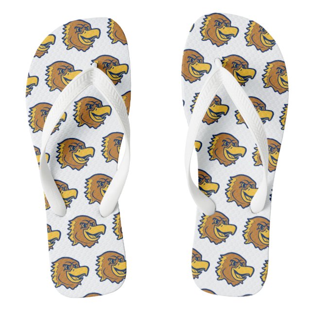 Marquette Golden Eagles Logo Design Flip Flops (Footbed)