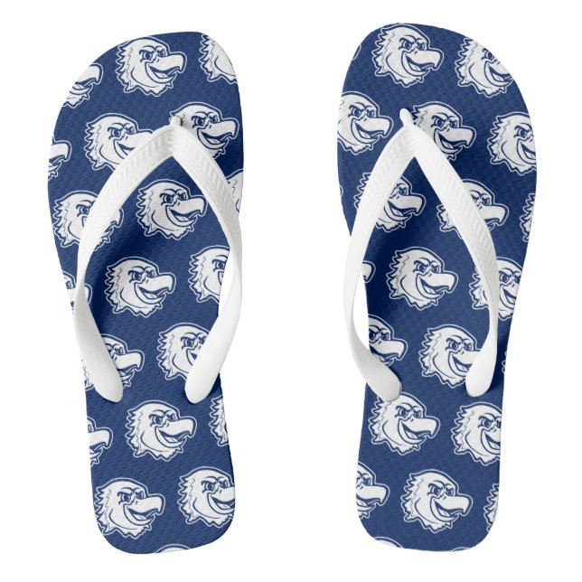 Marquette Golden Eagles Logo Design Flip Flops (Footbed)