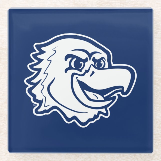 Marquette Golden Eagles Logo Design Glass Coaster (Front)