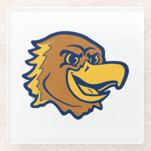 Marquette Golden Eagles Logo Design Glass Coaster