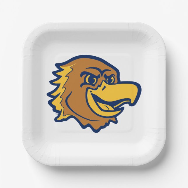 Marquette Golden Eagles Logo Design Paper Plates (Front)