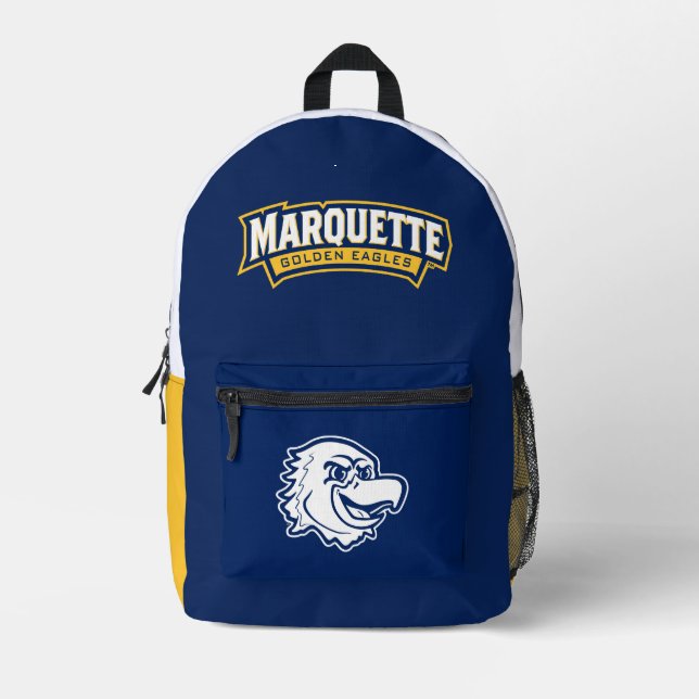 Marquette Golden Eagles Logo Design Printed Backpack (Front)