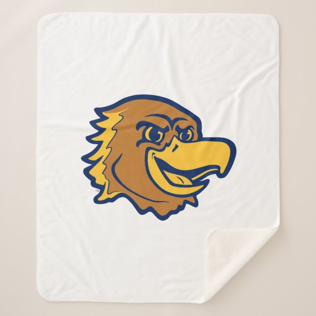 Marquette Golden Eagles Logo Design Sherpa Blanket (Front)