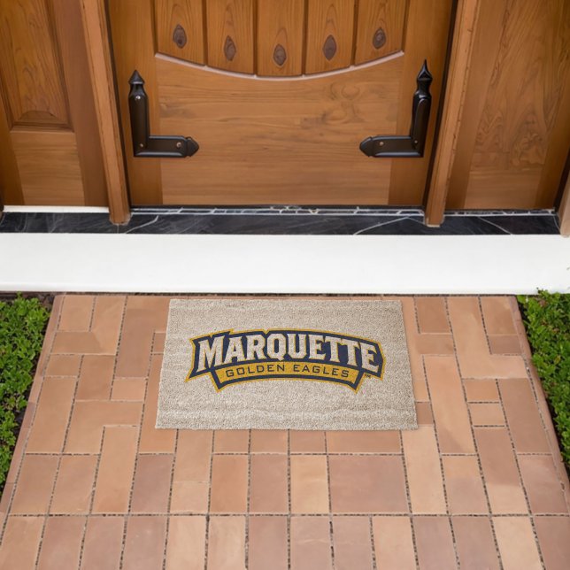 Marquette Golden Eagles Logo Fiber Doormat (Insitu (Outdoor))