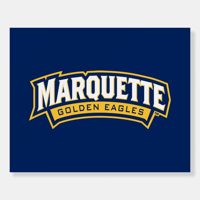 Marquette Golden Eagles Logo Foam Board (Front)