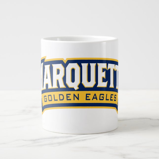 Marquette Golden Eagles Logo Giant Coffee Mug (Front)