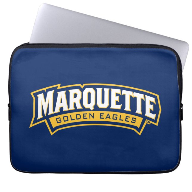 Marquette Golden Eagles Logo Laptop Sleeve (Front)
