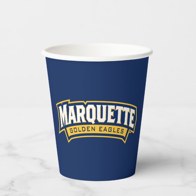 Marquette Golden Eagles Logo Paper Cups (Front)