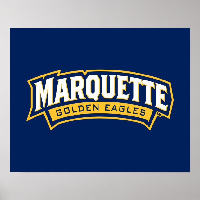 Marquette Golden Eagles Logo Poster (Front)