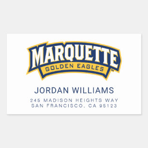 Marquette Golden Eagles Logo Rectangular Sticker