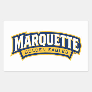 Marquette Golden Eagles Logo Rectangular Sticker