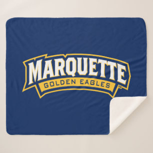 Marquette Golden Eagles Logo Sherpa Blanket