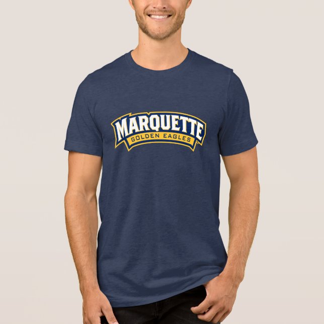 Marquette Golden Eagles Logo Tri-Blend Shirt (Front)