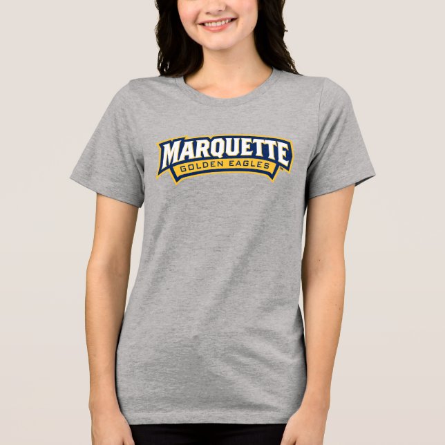 Marquette Golden Eagles Logo Tri-Blend Shirt (Front)