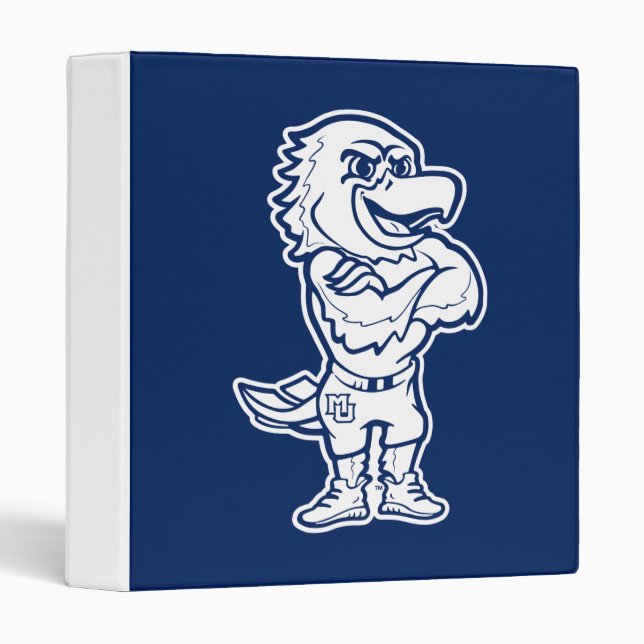Marquette Golden Eagles Mascot Design 3 Ring Binder (Front/Spine)