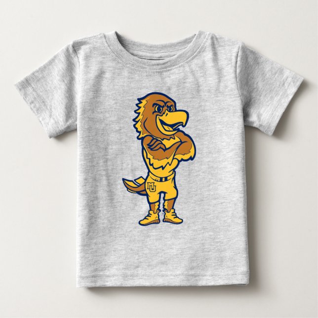 Marquette Golden Eagles Mascot Design Baby T-Shirt (Front)